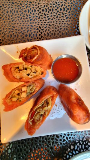 Stuffed tofu skin wraps at LuAnne's Wild Ginger in New York City