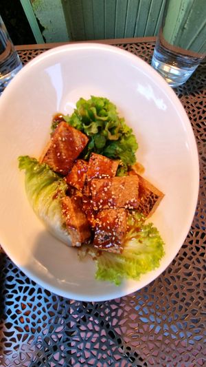 BBQ Satay Tempeh at LuAnne's Wild Ginger in New York City