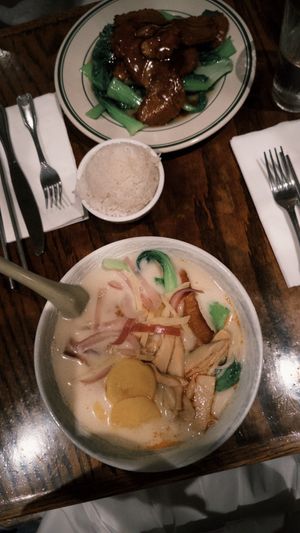 Black pepper + ginger miso ramen   at LuAnne's Wild Ginger in New York City