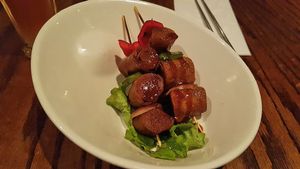 Seitan skewers at LuAnne's Wild Ginger in New York City