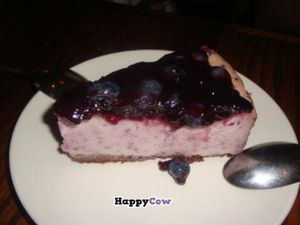 blueberry cheesecake at LuAnne's Wild Ginger in New York City