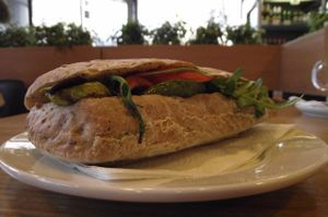 Vegan sandwich at Green Deli Cafe - Rakovski in Sofia