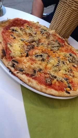 vegan pizza at Pizza Caesar in Bratislava