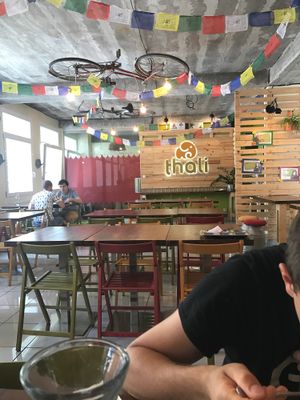 seating  (half the room) at Thali - Mileticova in Bratislava