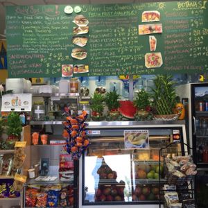 Inside the water store at Happy Life Organics Veggie Deli in Chula Vista