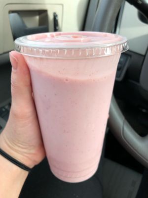Milkshakes with either soy or rice milk at Happy Life Organics Veggie Deli in Chula Vista
