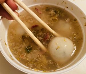 Sesame filled rice ball, my fav chinese dessert  at Tianfuzius in Berlin