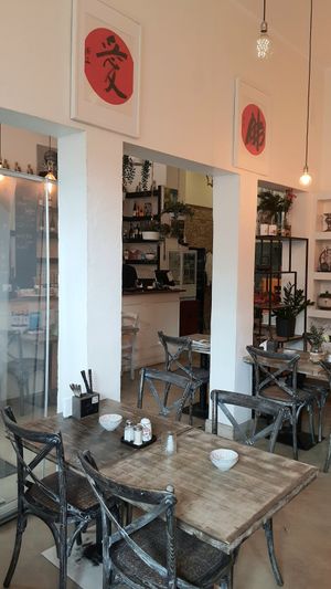 interior of location -interior of location - view towards the counter at Tianfuzius in Berlin