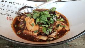 hot tofu stew Sichuan style 水煮豆腐类 #Veganuary at Tianfuzius in Berlin