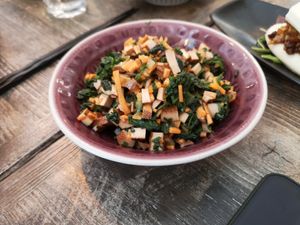 Xianggan Malantou (Tofu with greens) at Tianfuzius in Berlin