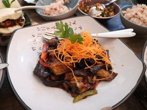 Eggplant at Tianfuzius in Berlin