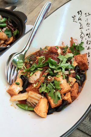 Sichuan-style tofu stew at Tianfuzius in Berlin
