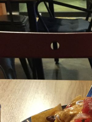 Nachos, with homemade chips and cheese! at Gusto Taco 구스토 타코 in Seoul