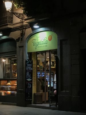 Entrance at Vegetalia - Gotico in Barcelona
