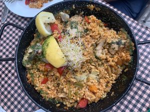 Vegan Paella  at Vegetalia - Gotico in Barcelona