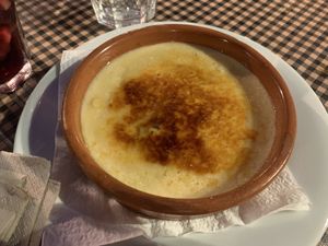 Vegan Catalan Custard  at Vegetalia - Gotico in Barcelona