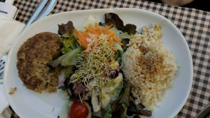 A vegan Burger at Vegetalia - Gotico in Barcelona