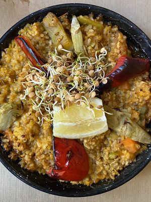 vegan paella  at Vegetalia - Gotico in Barcelona