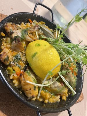 Paella con huera  at Vegetalia - Gotico in Barcelona