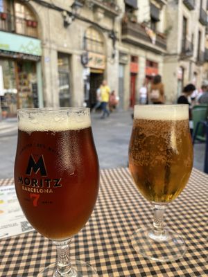 Beer  at Vegetalia - Gotico in Barcelona