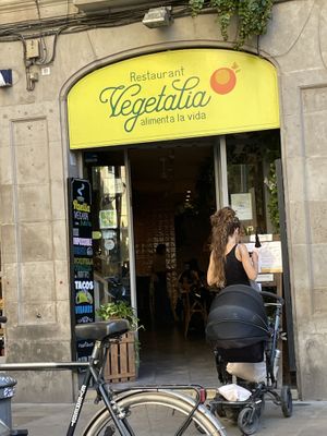 Entrance  at Vegetalia - Gotico in Barcelona