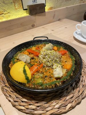 Vegan paella  at Vegetalia - Gotico in Barcelona