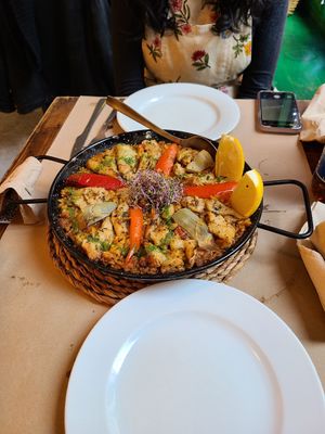 Vegan paella for two at Vegetalia - Gotico in Barcelona