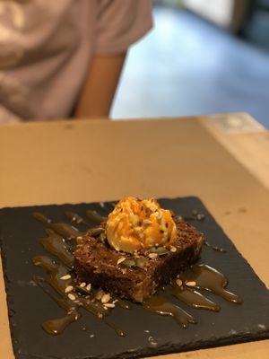Vegan carrot cake  at Vegetalia - Gotico in Barcelona