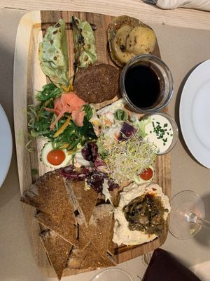 Pica pica tapas platter   at Vegetalia - Gotico in Barcelona