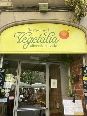 Entrance  at Vegetalia - Gotico in Barcelona