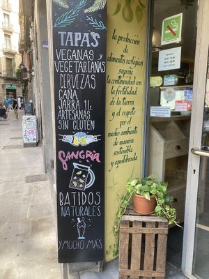 Entrance  at Vegetalia - Gotico in Barcelona