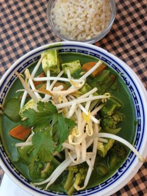 Vegan Thai curry at Vegetalia - Gotico in Barcelona