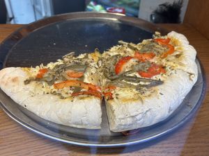 VG pizza   at Vegetalia - Gotico in Barcelona