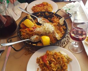 Vegan paella (price is per person) at Vegetalia - Gotico in Barcelona