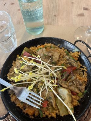 Paella 🥘   at Vegetalia - Gotico in Barcelona