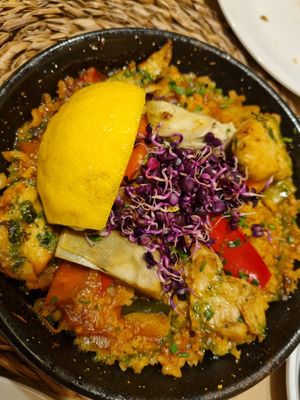 Vegan paella at Vegetalia - Gotico in Barcelona
