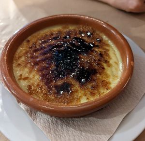 Catalan cream at Vegetalia - Gotico in Barcelona