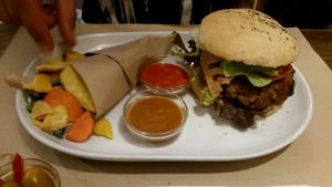 burger at Vegetalia - Gotico in Barcelona