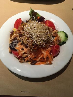 salad with nuts at Vegetalia - Gotico in Barcelona