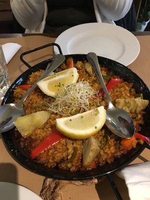 Paella vegana at Vegetalia - Gotico in Barcelona