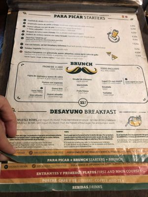 Menu 1 at Vegetalia - Gotico in Barcelona