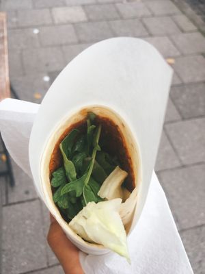 kofte durum at Efsane Cig Kofte in Munich