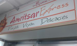 signage at Amritsar Express in Kowloon