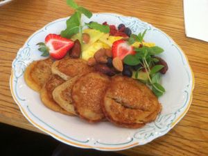 Vegan pancakes at Nadzieja JE SUS in Poznan