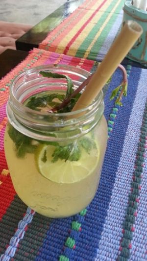 green tea lemon mint at Karma Kafe in Koh Phangan