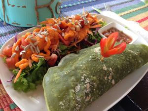 Karma Cafe, Karma burrito at Karma Kafe in Koh Phangan