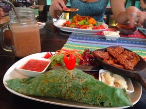 burrito with added tempeh at Karma Kafe in Koh Phangan