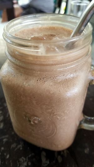 cacao smoothie at Karma Kafe in Koh Phangan