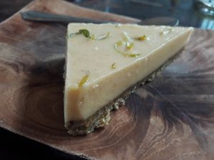 Lemon cheesecake at Karma Kafe in Koh Phangan