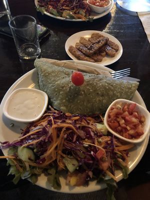 Burrito + Tempeh 👌🏽 at Karma Kafe in Koh Phangan